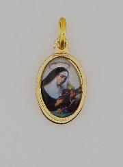 Médaille Sainte Rita de Cascia Dorée - 15mm