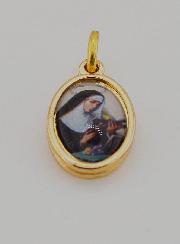 Médaille Sainte Rita de Cascia Dorée - 15mm