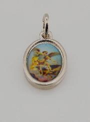 Médaille Saint Michel Archange Argentée - 15mm