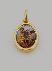 Médaille Saint Michel Archange Dorée - 15mm