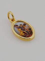 Médaille Saint Michel Archange Dorée - 15mm
