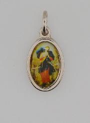 Médaille Vierge Marie qui Défait les Noeuds Argentée - 15mm