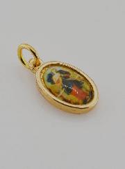 Médaille Vierge Marie qui Défait les Noeuds Dorée - 15mm