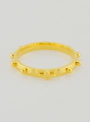 Bague Religieuse Dizainier Dorée - Taille 57