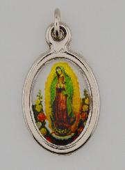 Médaille Notre Dame de Guadalupe Argentée - 25 mm