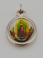 Médaille Notre Dame de Guadalupe Argentée - 25 mm