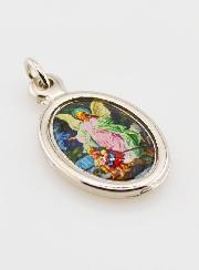 Médaille Ange-Gardien Protecteur Argentée - 23 mm