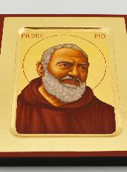 Icône Byzantine Saint Padre Pio - 18 cm