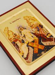 Icône Byzantine de la Résurrection du Christ - 17 cm
