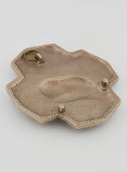 Croix en Bronze Blanc - Le Baptême - 10 cm