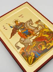 Icône Byzantine Saint Georges - 23 cm