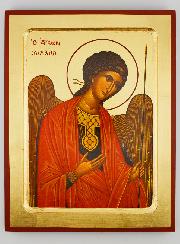 Icône Byzantine Grecque Saint Michel Archange - 22 cm