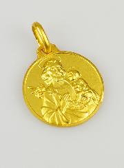 Médaille Saint Joseph en Plaqué Or - 16 mm