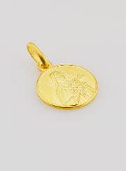 Médaille Sainte Thérèse en Plaqué Or - 12mm