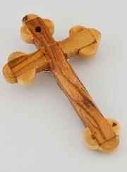 Crucifix Orthodoxe en Bois d'Olivier - 13 cm