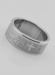 Bague Religieuse Prière du Notre Père Taille 54