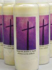 Lot de 6 Bougies de Neuvaine Prière pour les Défunts - Toussaint