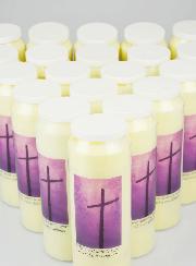 Lot de 20 Bougies de Neuvaine Prière pour les Défunts - Toussaint