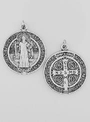 Médaille de Saint Benoît en Métal - 3.6 cm