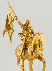 Statue Sainte Jeanne D' Arc Peinte à la Main - 18 cm