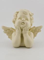 Statue Ange-Gardien Souffleur - 13 cm