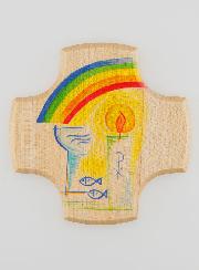 Croix Enfant en Bois d'Erable - Mon Baptême