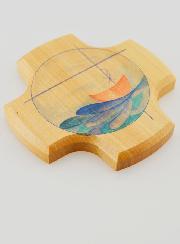 Croix Enfant en Bois d'Erable - La Pêche Miraculeuse