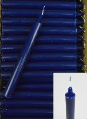 Carton 48 Cierges Teintées Masse Couleur Bleu Marine