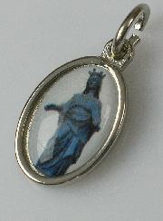 Médaille Notre Dame de la Vierge Noire Argentée - 14 mm