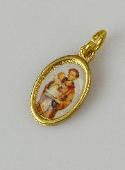 Médaille Saint Antoine de Padoue Dorée - 14 mm