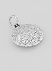 Médaille Saint Christophe en Métal Argenté - 15 mm