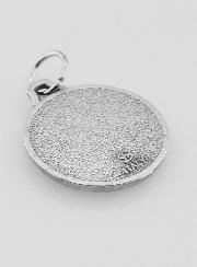 Médaille Saint Expédit en Métal Argenté - 16 mm