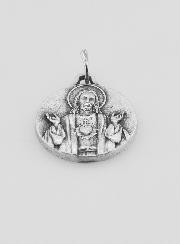 Médaille Sacré Coeur de Jésus en Métal Argenté - 16 mm