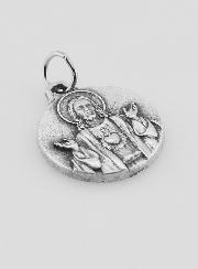 Médaille Sacré Coeur de Jésus en Métal Argenté - 16 mm