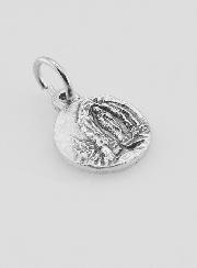 Médaille Notre Dame de Lourdes en Métal Argenté - 10 mm