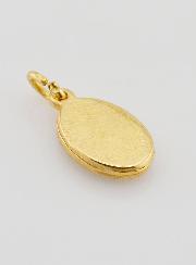 Médaille Saint Padre Pio Dorée - 14 mm
