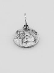 Médaille Sainte Rita en Métal Argenté - 10 mm