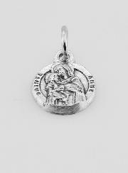 Médaille Sainte Anne en Métal Argenté - 10 mm