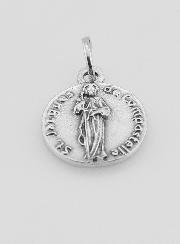 Médaille Saint Jacques en Métal Argenté - 12 mm