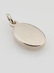Médaille Saint Padre Pio Argentée - 14 mm