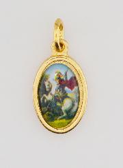 Médaille Saint Georges Dorée - 14 mm