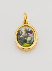 Médaille Saint Georges Dorée - 14 mm