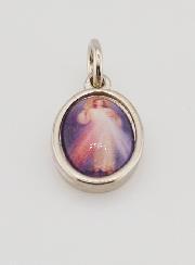 Médaille Christ Miséricordieux Divine Miséricorde Argentée - 14 mm