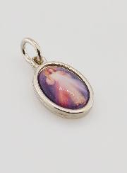 Médaille Christ Miséricordieux Divine Miséricorde Argentée - 14 mm