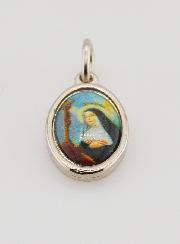 Médaille Sainte Rita de Cascia Argentée - 14 mm