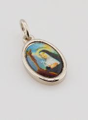 Médaille Sainte Rita de Cascia Argentée - 14 mm