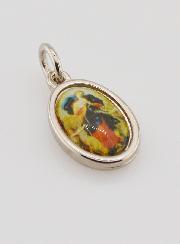 Médaille Vierge Marie qui Défait les Noeuds Argentée - 14 mm