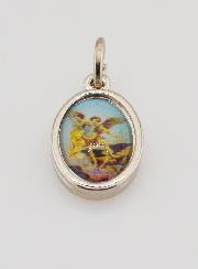 Médaille Saint Michel Archange Argentée - 14 mm