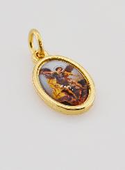 Médaille Saint Michel Archange Dorée - 14 mm