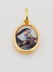 Médaille Sainte Rita de Cascia Dorée - 14 mm
